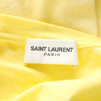 Saint Laurent Top Cotton in Yellow
