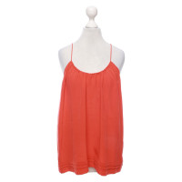 Whistles Top Silk in Orange