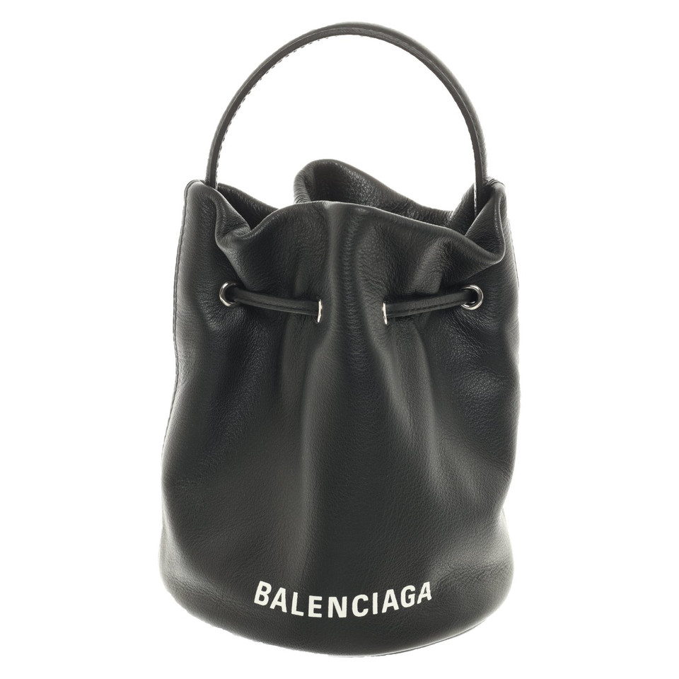 Balenciaga Everyday Bag Leer in Zwart
