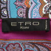 Etro Foulard en soie avec motif paisley