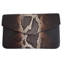 Fendi "2Jours Envelope clutch" from python leather