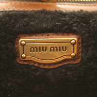 Miu Miu Handtasche aus Lammfell/Leder