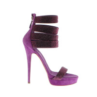 Casadei Purple Casadei heels with Rhinestones
