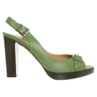 Hermès Sandales en vert