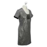 Reiss Kleid in Grau/Silber