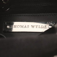 Thomas Wylde Umhängetasche aus Leder in Schwarz
