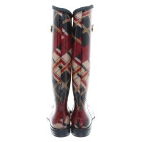 Tommy Hilfiger Rubber boots with plaid pattern