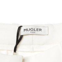 Mugler Pressa piega in bianco