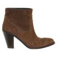 Saint Laurent Ankle boots Suede in Ochre