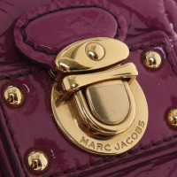Marc Jacobs borsa della pelle verniciata in viola