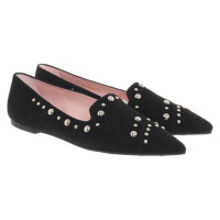 Pretty Ballerinas Slippers/Ballerinas Suede in Black