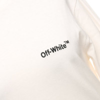 Off White Top en Coton en Blanc